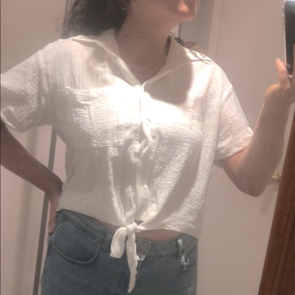 White crop knot tee - Picture 6 of 6